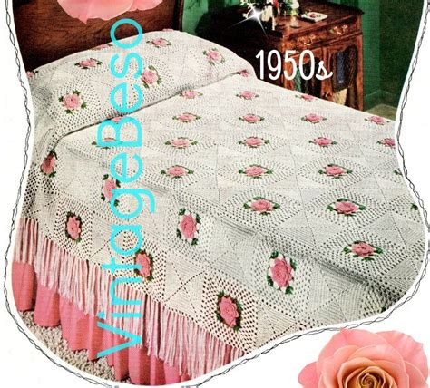 vintage rose crochet pattern